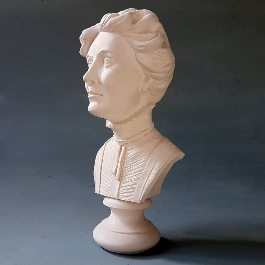 Purchase Emiline Pankhurst, Life Size Bust, hand made by The Modern Souvenir Company.