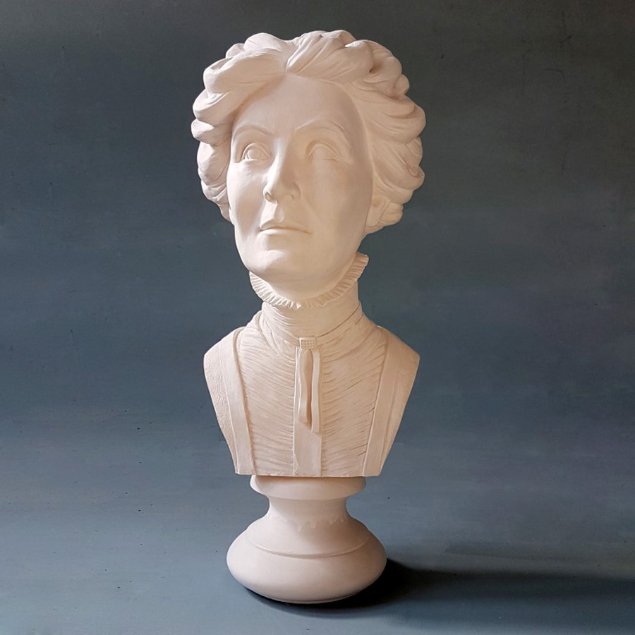 Purchase Emiline Pankhurst, Life Size Bust, hand made by The Modern Souvenir Company.