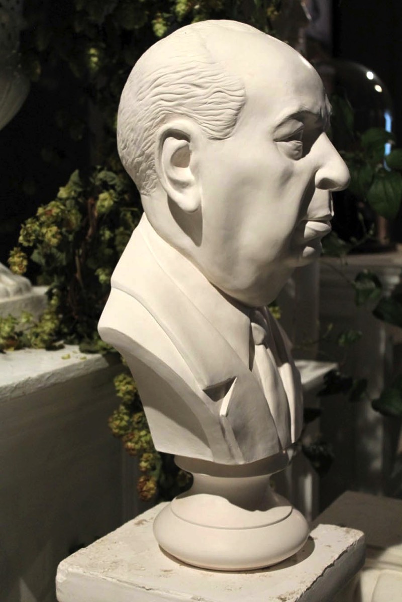 Purchase Alfred Hitchcock, Life Size Bust, hand made by The Modern Souvenir Company.