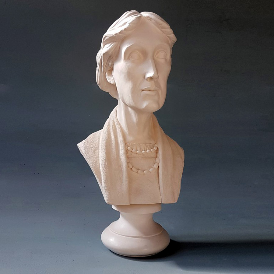 Purchase Virginia Wolf, Life Size Bust, hand made by The Modern Souvenir Company.
